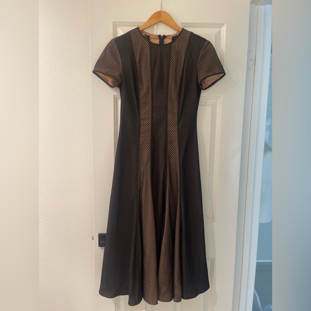 Isabel Garcia Mesh Netted Midi Dress